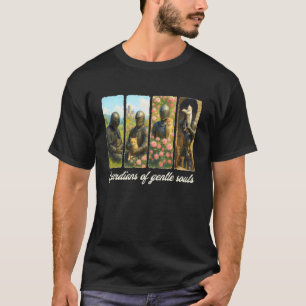 Mittelalterlicher Ritter Katzenliebhaber Hüter ein T-Shirt