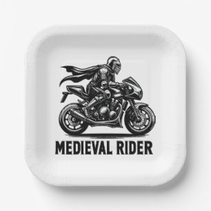 mittelalterlicher Ritter Pappteller