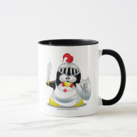 Mittelalterlicher Ritter-Pinguin
