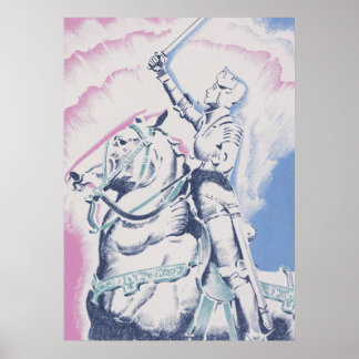Mittelalterlicher Ritter Poster