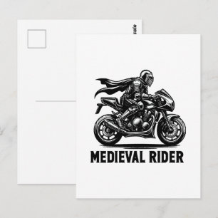 mittelalterlicher Ritter Postkarte