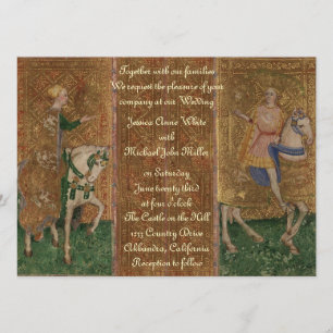 Mittelalterlicher Ritter Renaissance Fantasy Hochz Einladung