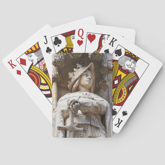 Mittelalterlicher Ritter Spielkarten (Rückseite)
