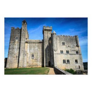 Mittelalterlicher Schloss-Fotodruck Chateaude Fotodruck