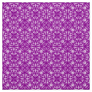 Mittelalterliches Damastmuster, Amethyst lila Stoff