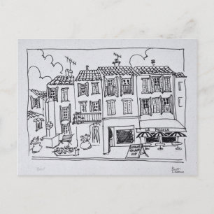 mittelalterliches Dorf Biot, Frankreich Postkarte