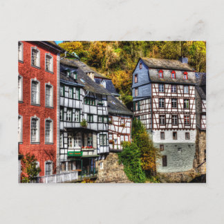 mittelalterliches Dorf Monschau in Deutschland Postkarte