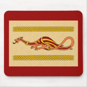 Mittelalterliches Drachendesign 2015 Mousepad