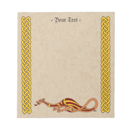 Mittelalterliches Drachendesign 2015 Notizblock