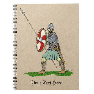 Mittelalterliches Englisch/Sachsen Krieger Notizblock