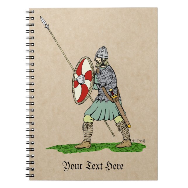 Mittelalterliches Englisch/Sachsen Krieger Notizblock (Vorderseite)