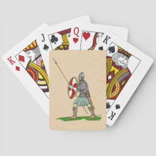 Mittelalterliches Englisch/Sachsen Krieger Spielkarten