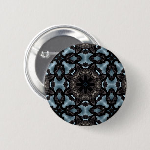 Mittelalterliches Entwurfs-Kaleidoskop Button