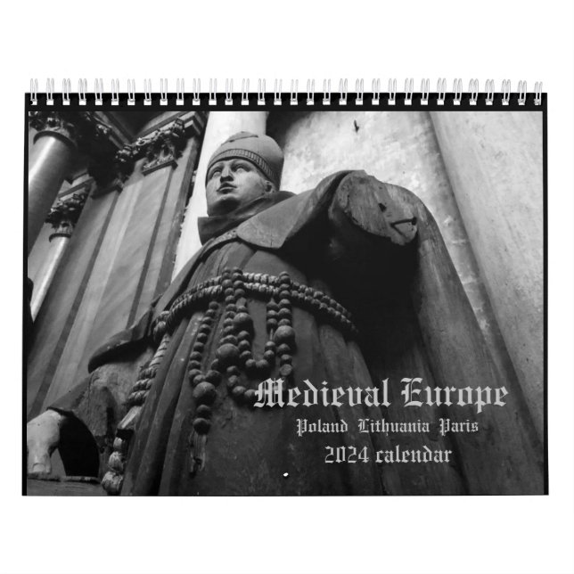 Mittelalterliches Europa 2024 Kalender Gotisches M (Titelbild)