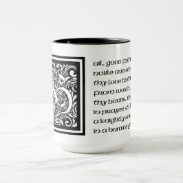 Mittelalterliches Gedicht für einen oblen Vater Tasse