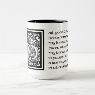 Mittelalterliches Gedicht für einen oblen Vater Tasse