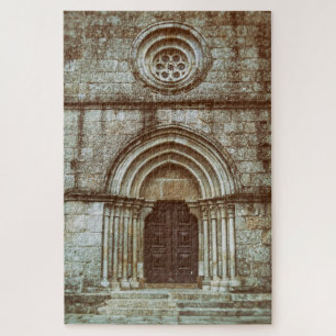 Mittelalterliches Gotisches Portal in Santiago de 