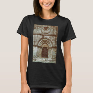Mittelalterliches Gotisches Portal in Santiago de T-Shirt