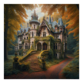 mittelalterliches Herrenhaus Poster