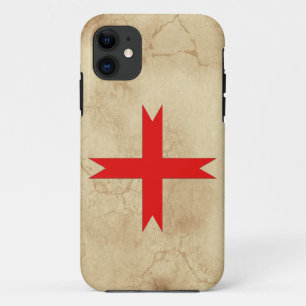 Mittelalterliches Kreuz der Tempelritter iPhone 11 Hülle