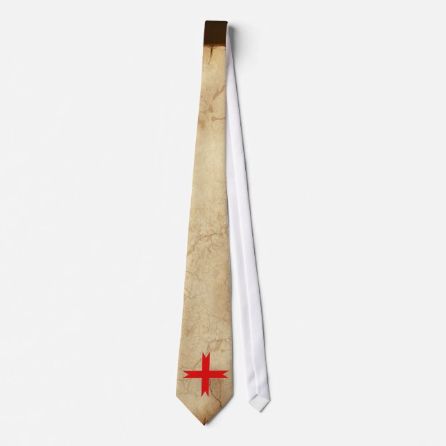 Mittelalterliches Kreuz der Tempelritter Krawatte (Vorderseite)