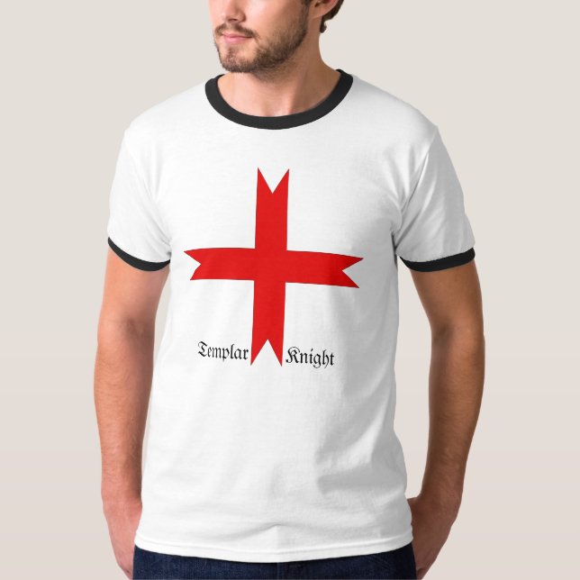 Mittelalterliches Kreuz der Tempelritter T-Shirt (Vorderseite)