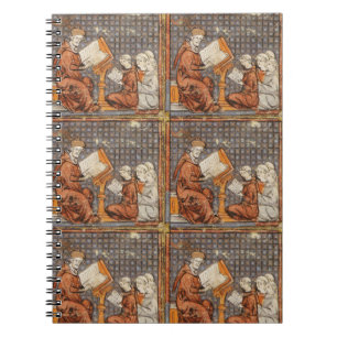 Mittelalterliches Lehrer-Notizbuch Notizblock