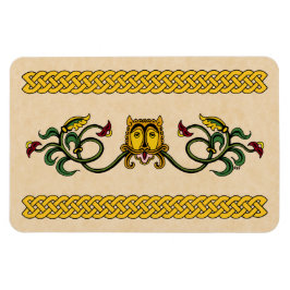 Mittelalterliches Löwendesign Magnet