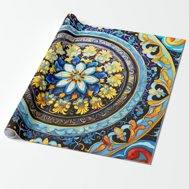 Mittelalterliches römisch-italienisches spanisches geschenkpapier (Ungerollt)