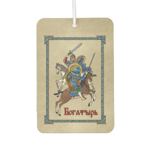 Mittelalterliches Russisches Bogatyr Autolufterfrischer