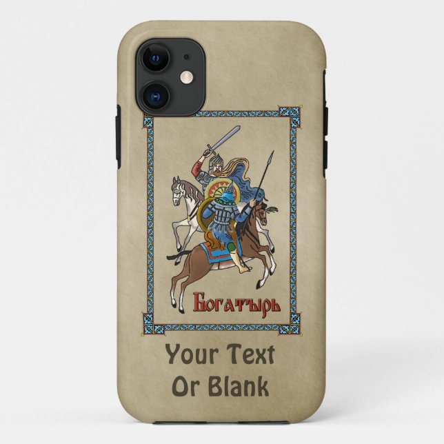 Mittelalterliches Russisches Bogatyr Case-Mate iPhone Hülle (Rückseite)