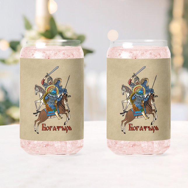 Mittelalterliches Russisches Bogatyr Dosenglas (Insitu (Hochzeit))