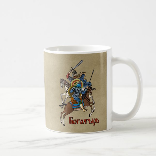 Mittelalterliches Russisches Bogatyr Kaffeetasse (Rechts)