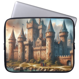 Mittelalterliches Schloss am Lago Maggiore Laptopschutzhülle