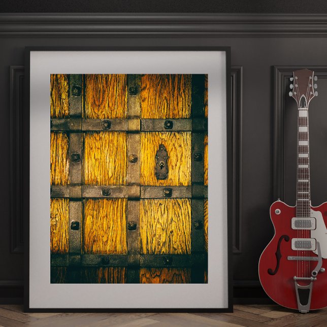 Mittelalterliches Schlosstor nah-up. Poster (Von Creator hochgeladen)