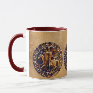 Mittelalterliches Siegel der Tempelritter Tasse