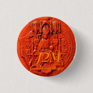 mittelalterliches Siegel, J2M, Jean-Marie Moyer Button
