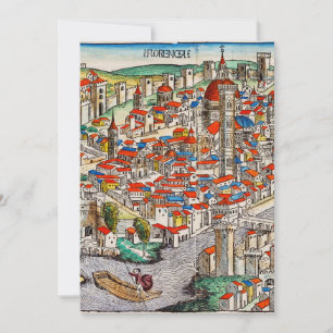 mittelalterliches Wahrzeichen von Florenz in Itali Einladung