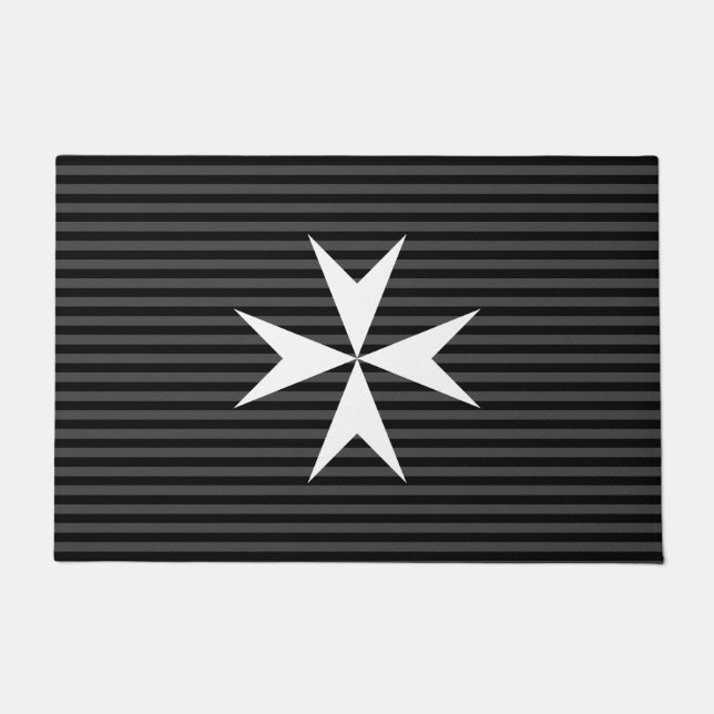 Mittelalterliches Weißkreuz | Order of St John (UK Fußmatte (Vorderseite)