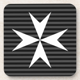 Mittelalterliches Weißkreuz   Order of St John (UK Getränkeuntersetzer