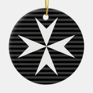 Mittelalterliches Weißkreuz Order of St John (UK Keramik Ornament