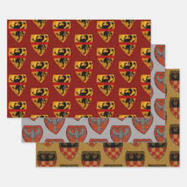 mittelalterliches Wrackpapier Geschenkpapier Set