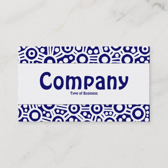 Mittelband - Alien Circuits - Dunkelblau Visitenkarte (Vorderseite)