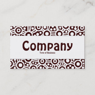 Mittelband - Alien Circuits - Dunkelbraun Visitenkarte