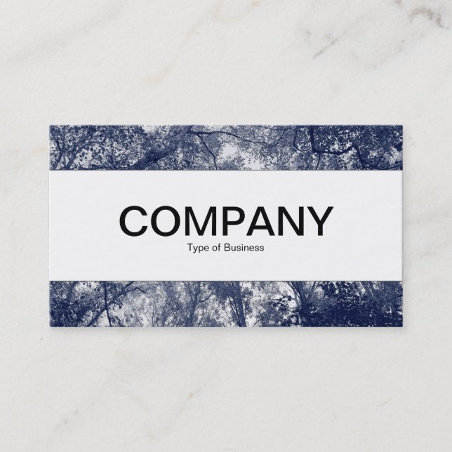 Mittelband - Blauer Herbst Visitenkarte (Vorderseite)