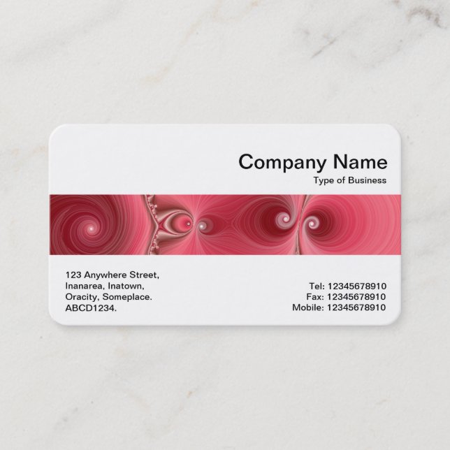 Mittelband - Fraktal 03 Visitenkarte (Vorderseite)