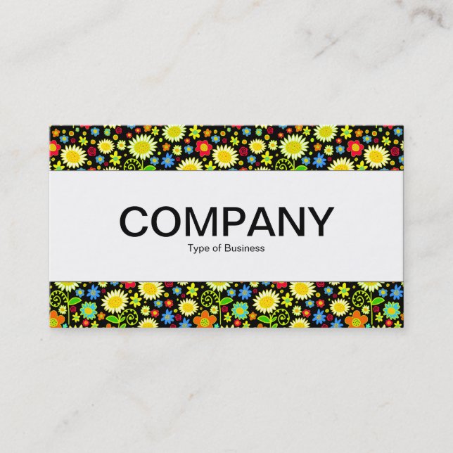 Mittelband - Frühlingsblumen Visitenkarte (Vorderseite)