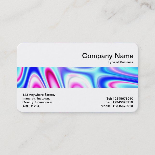 Mittelband - Himbeere Himmel Visitenkarte (Vorderseite)