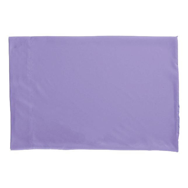 Mittelblau Lila Schlichte Solid-Einfache Farbe Kissenbezug (Vorderseite)