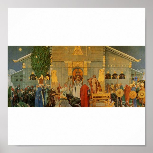 Mittelblüte-Carl-Larsson Poster (Vorne)